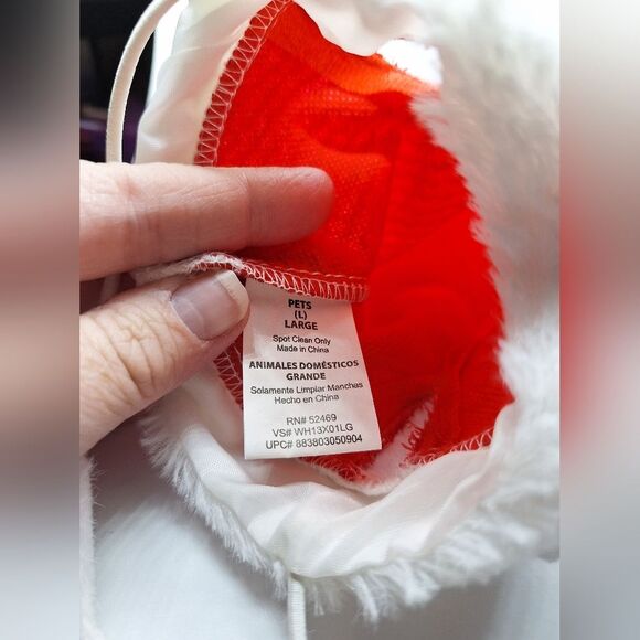 Dog Or Cat Santa Hat With Beard And Adjustable‎ Strap - Picture 4 of 6